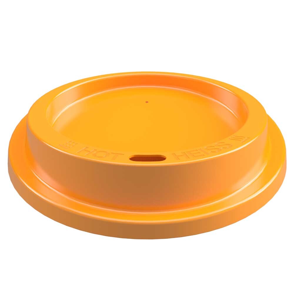 Deckel Mehrweg orange 80 mm Durchmesser