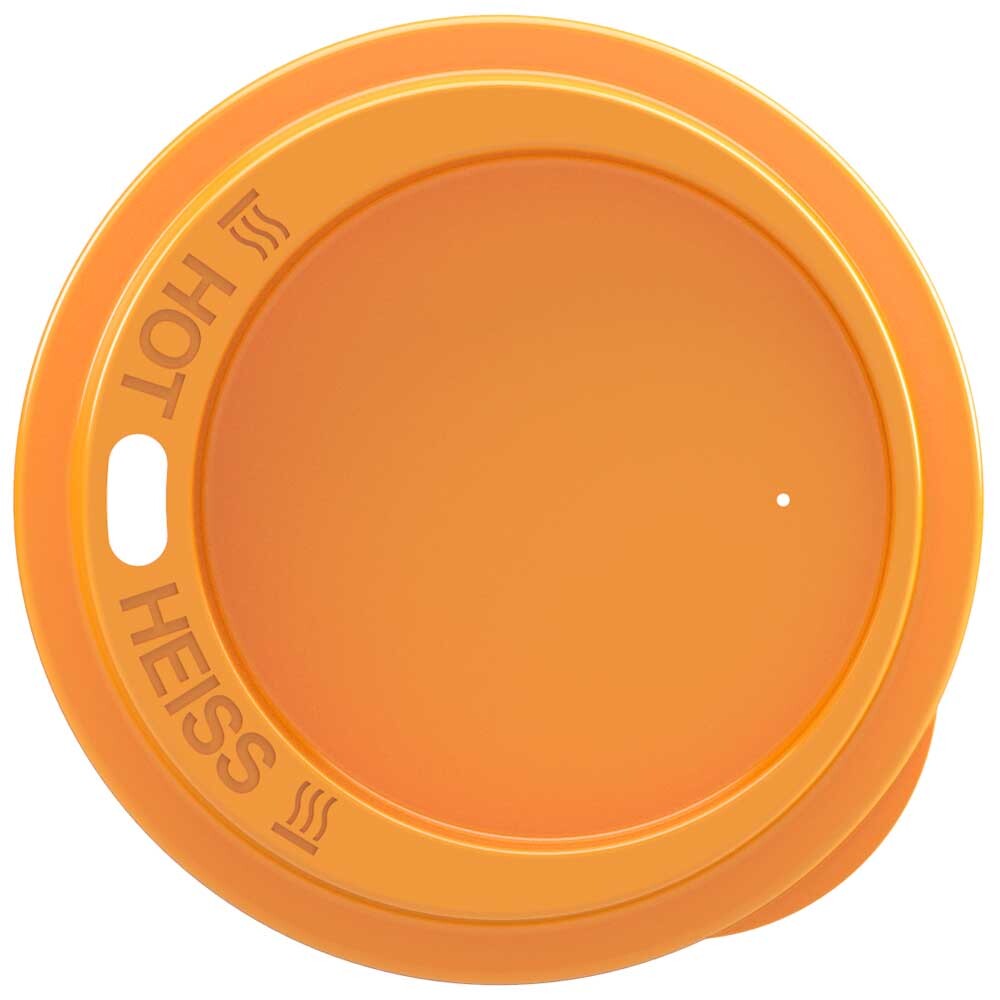 Deckel Mehrweg orange 80 mm Durchmesser