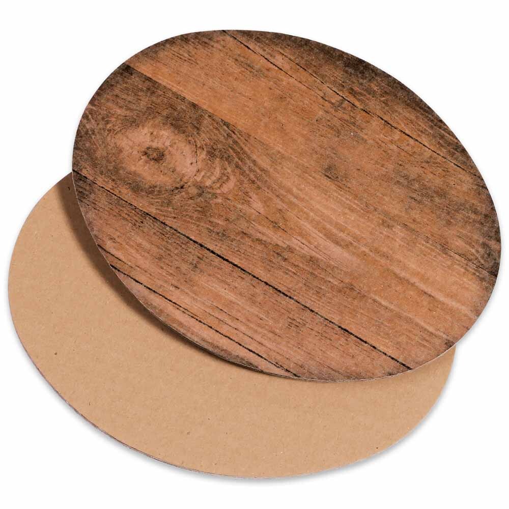 Dekoplatte Vintage/Holzoptik S - oval Dekoplatte Vintage/Holzoptik S - oval