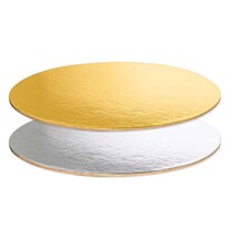 Dekoplatten Geschenkboden goldsilber-metallic 200 x 150 mm
