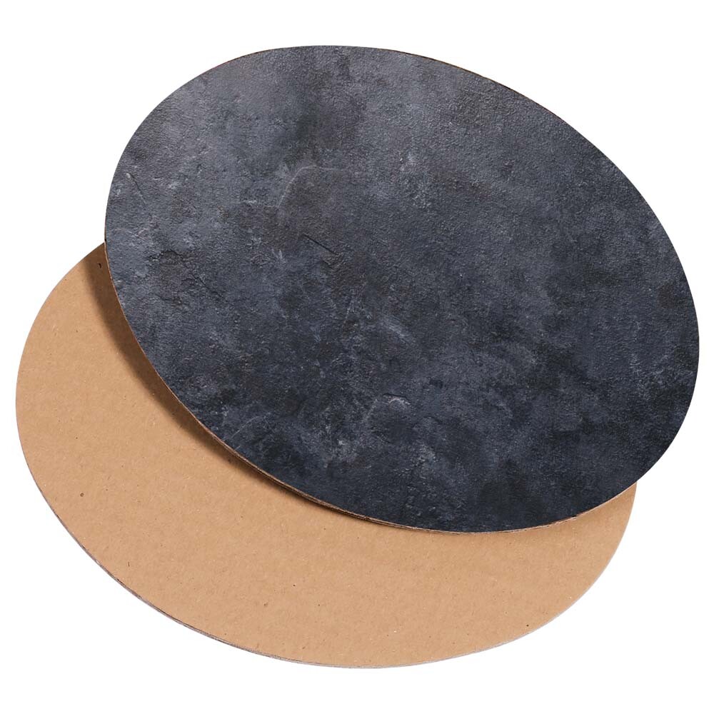 Dekoplatte Schiefer/Natur S - oval Dekoplatte Schiefer/Natur S - oval
