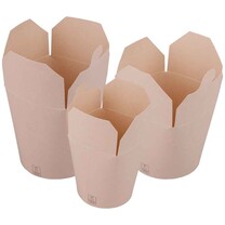 Deliboxen - Asia Snackboxen braun - PLA beschichtet Deliboxen - Asia Snackboxen braun - PLA beschichtet