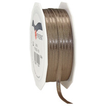 Doppelsatinband mit Webkante Naturfarben Doppelsatinband mit Webkante Naturfarben