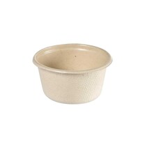 Dressingbecher rund aus Bagasse 60 ml