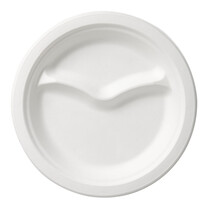 Duni Bagasse Teller rund 2-geteilt 22 cm Duni Bagasse Teller rund 2-geteilt 22 cm