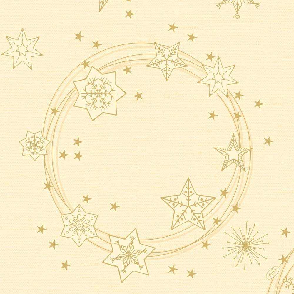 Duni Dunilin Servietten Star Shine cream 40x 40 cm Weihnachten