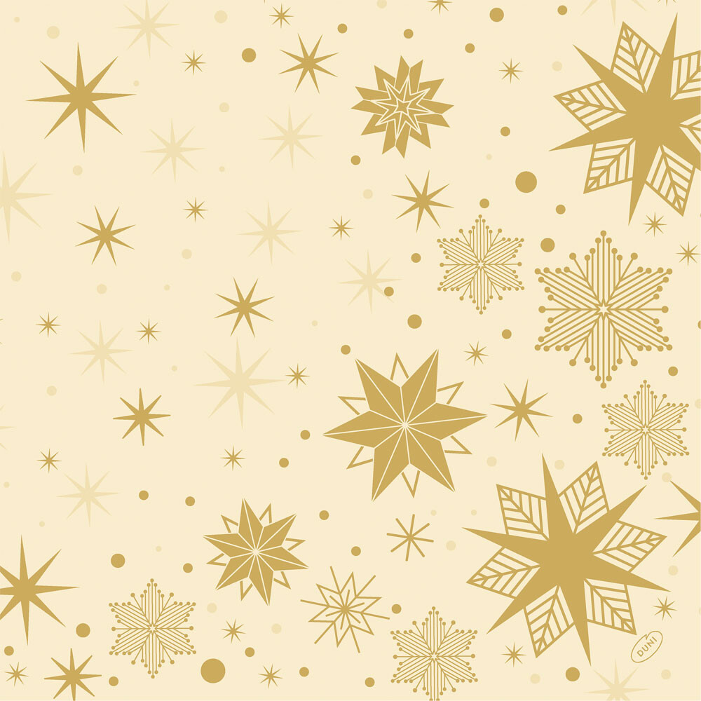 Duni Dunilin Servietten Stargazing Cream 40 x 40 cm - Weihnachten Duni Dunilin Servietten Stargazing Cream 40 x 40 cm - Weihnachten