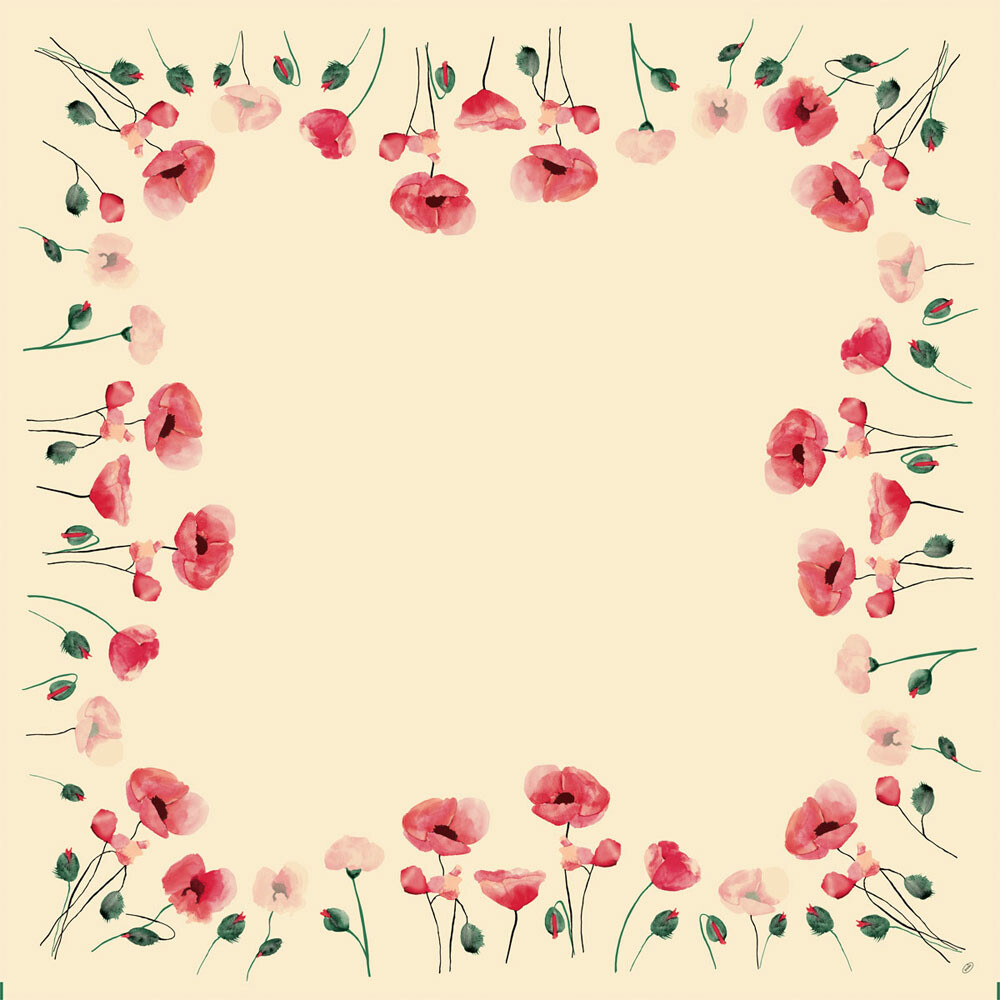 Duni Dunisilk Mitteldecken 84 x 84 cm Poppy Charm