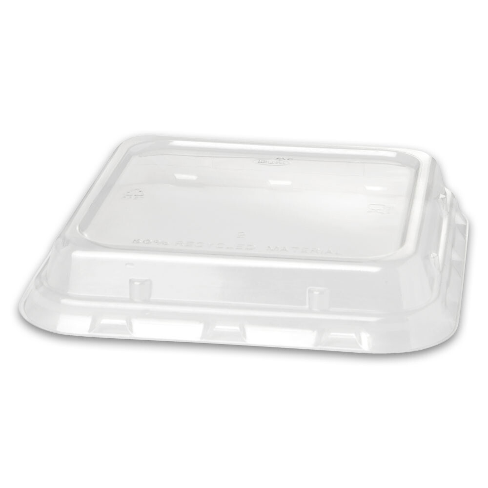Bagasse - Schalen eckig Deckel 156 x 156 x 44 mm