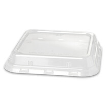 Bagasse - Schalen eckig Deckel 156 x 156 x 44 mm