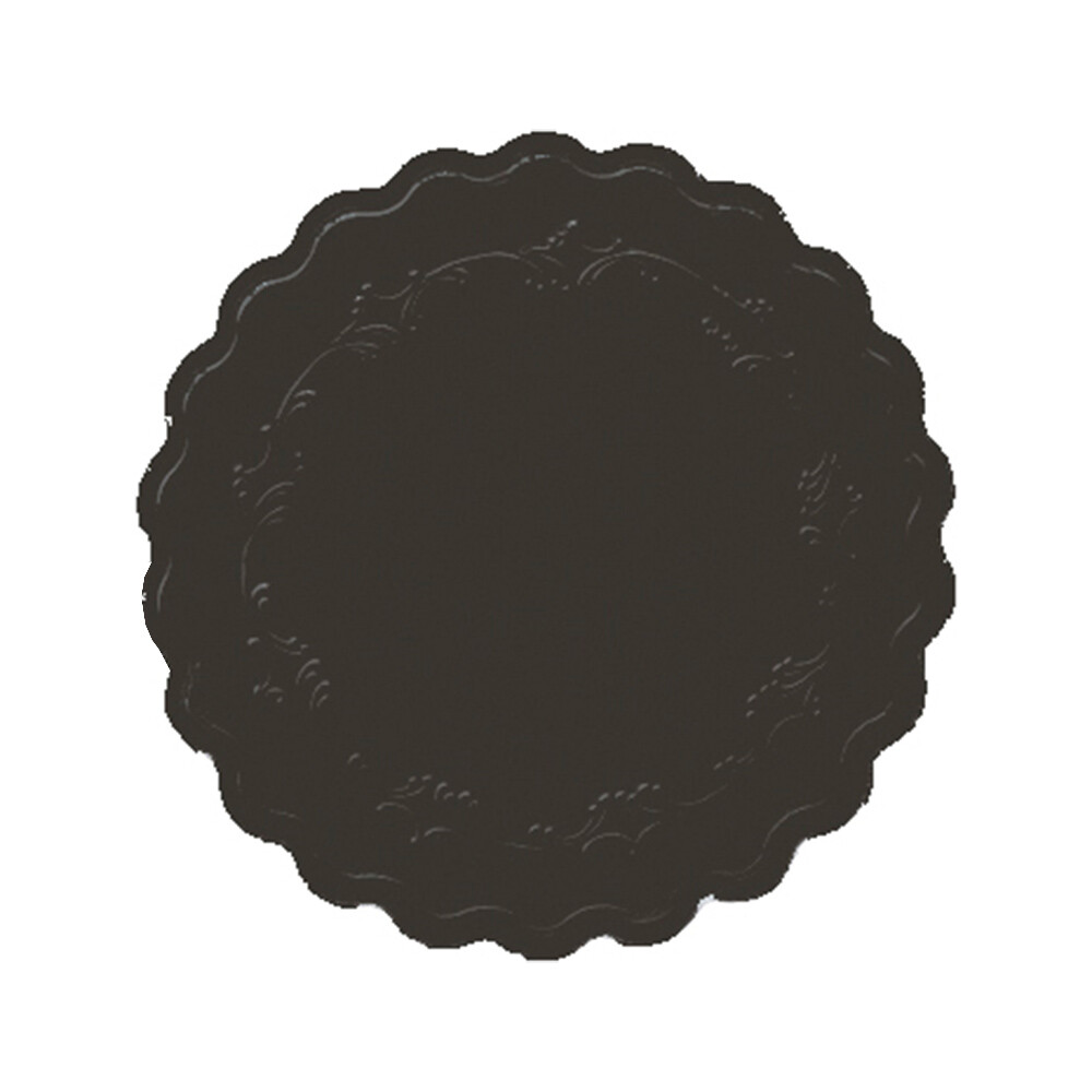 Duni Glasuntersetzer 9 cm Romanze Schwarz Duni Glasuntersetzer 9 cm Romanze Schwarz
