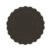 Duni Glasuntersetzer 9 cm Romanze Schwarz Duni Glasuntersetzer 9 cm Romanze Schwarz