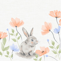 Duni Klassik-Servietten - 40 x 40 cm Bunny Bloom Duni Klassik-Servietten - 40 x 40 cm Bunny Bloom