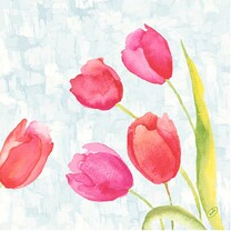 Duni Klassik-Servietten - 40 x 40 cm Painted Tulips Duni Klassik-Servietten - 40 x 40 cm Painted Tulips