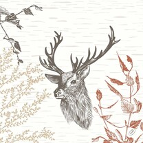 Duni Klassik-Servietten - 40x40 cm Wood Deer Duni Klassik-Servietten - 40x40 cm Wood Deer