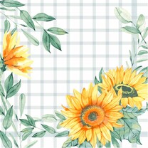 Duni Servietten Dunisoft - 40 x 40 cm Sunflower Day Duni Servietten Dunisoft - 40 x 40 cm Sunflower Day