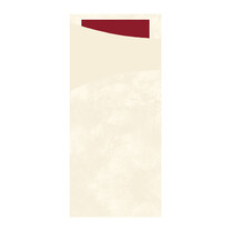 Duni - Serviettentaschen Sacchetto Cream - Bordeaux Duni - Serviettentaschen Sacchetto Cream - Bordeaux