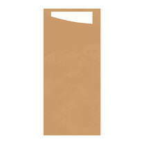 Duni - Serviettentaschen Sacchetto eco brown - weiß Duni - Serviettentaschen Sacchetto eco brown - weiß