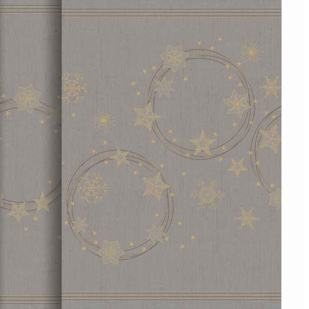 Duni Tischläufer Dunicel Tete-a-Tete Star Shine grey Duni Tischläufer Dunicel Tete-a-Tete Star Shine grey