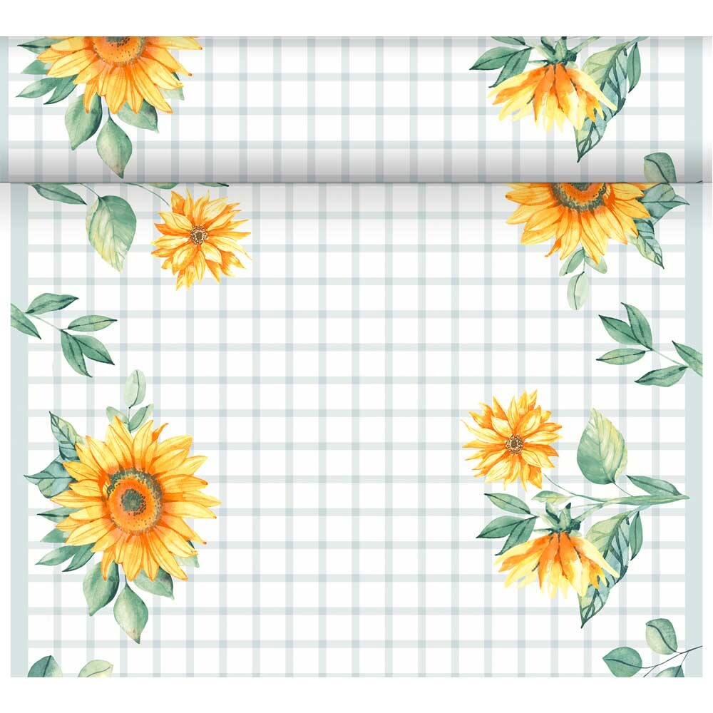 Duni Tischläufer Dunicel Tete-a-Tete Sunflower Day