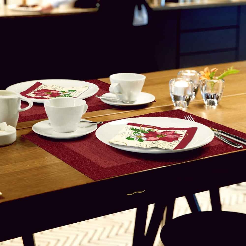 Duni - Tischset Bio Dunicel Linnea bordeaux Duni - Tischset Bio Dunicel Linnea bordeaux