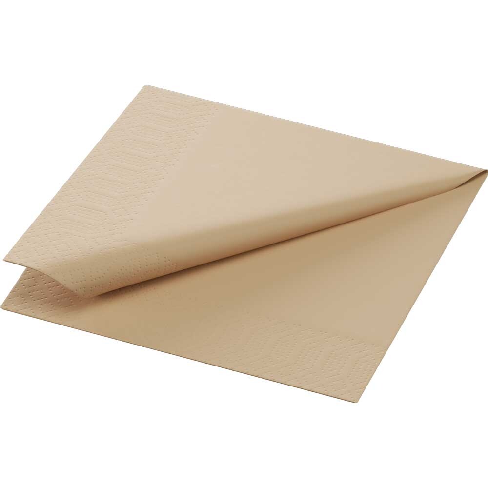 Duni Zelltuch-Servietten 2-lagig 24 x 24 cm natural brown Duni Zelltuch-Servietten 2-lagig 24 x 24 cm natural brown