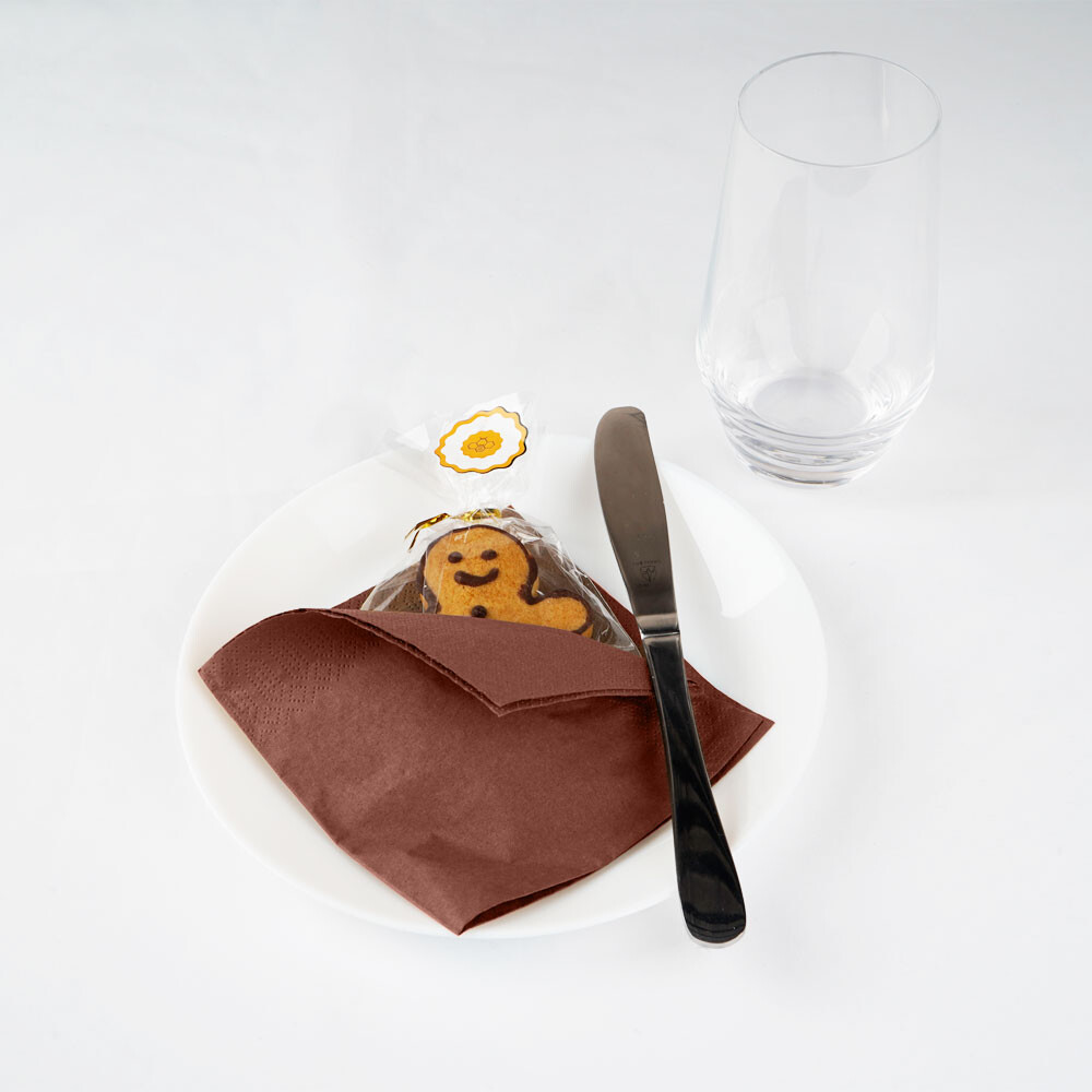 Duni Zelltuch-Servietten 3-lagig 24 x 24 cm Chestnut Duni Zelltuch-Servietten 3-lagig 24 x 24 cm Chestnut