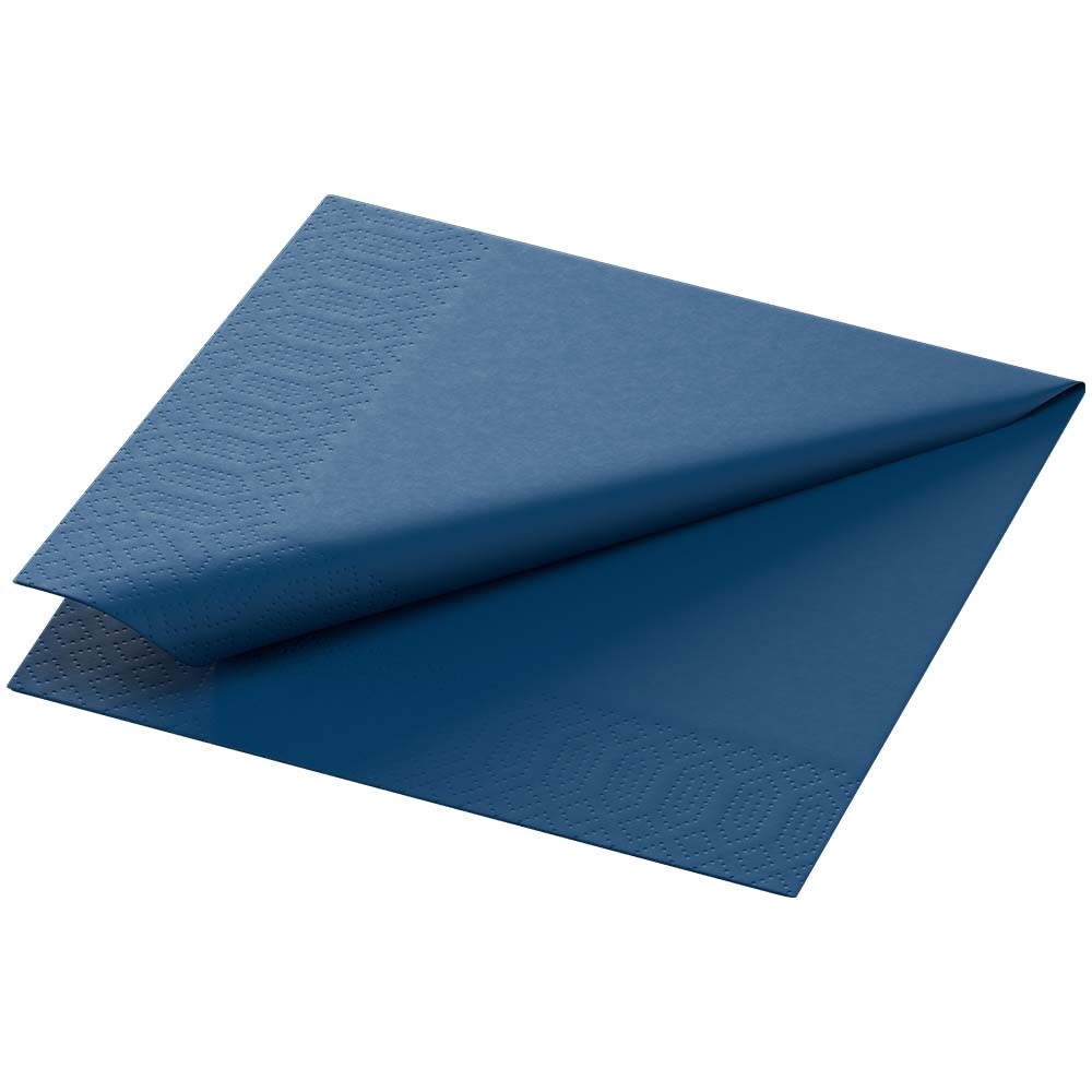 Duni Zelltuch-Servietten 3-lagig 24 x 24 cm Dunkelblau Duni Zelltuch-Servietten 3-lagig 24 x 24 cm Dunkelblau