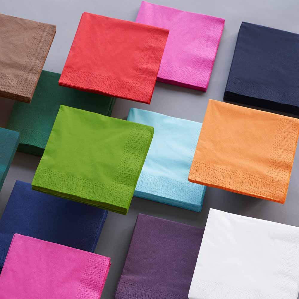 Duni Zelltuch-Servietten 3-lagig 24 x 24 cm Fuchsia Duni Zelltuch-Servietten 3-lagig 24 x 24 cm Fuchsia
