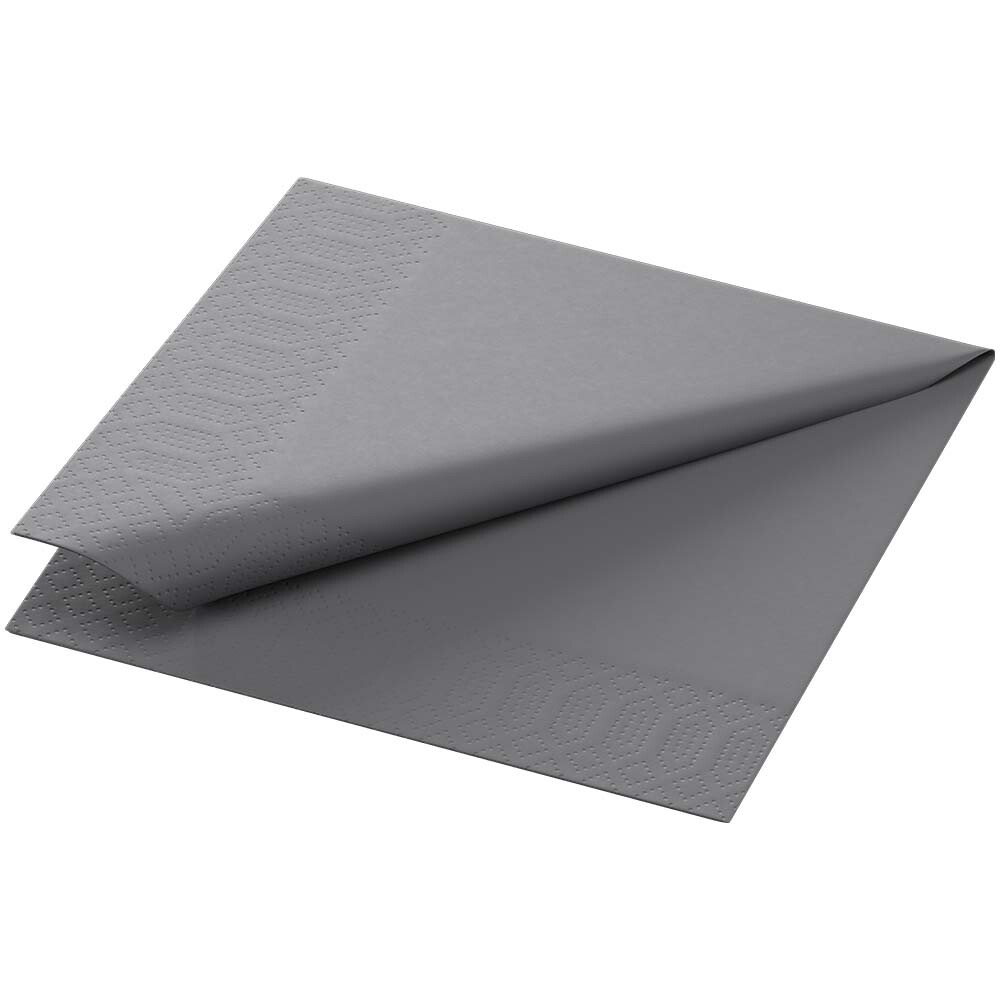 Duni Zelltuch-Servietten 3-lagig 24 x 24 cm Granite Grey Duni Zelltuch-Servietten 3-lagig 24 x 24 cm Granite Grey