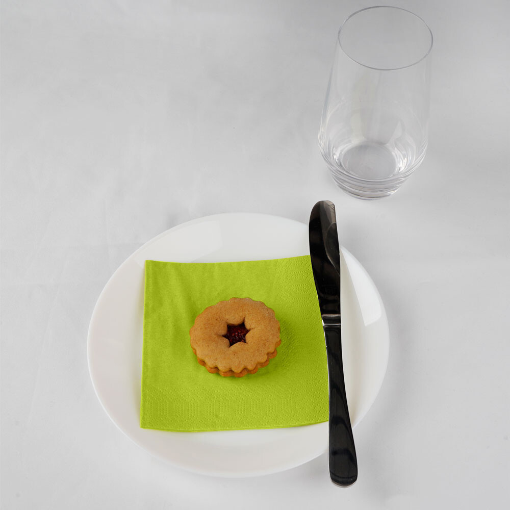 Duni Zelltuch-Servietten 3-lagig 24 x 24 cm Kiwi Duni Zelltuch-Servietten 3-lagig 24 x 24 cm Kiwi