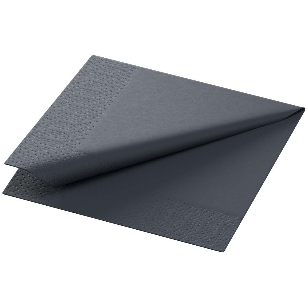 Duni Zelltuch-Servietten 3-lagig 24 x 24 cm Schwarz Duni Zelltuch-Servietten 3-lagig 24 x 24 cm Schwarz