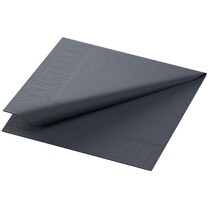 Duni Zelltuch-Servietten 3-lagig 24 x 24 cm Schwarz Duni Zelltuch-Servietten 3-lagig 24 x 24 cm Schwarz