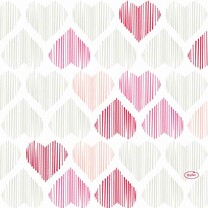 Duni Zelltuch-Servietten 33 x 33 cm 1/4 Falz 50er Pack Amour Duni Zelltuch-Servietten 33 x 33 cm 1/4 Falz 50er Pack Amour