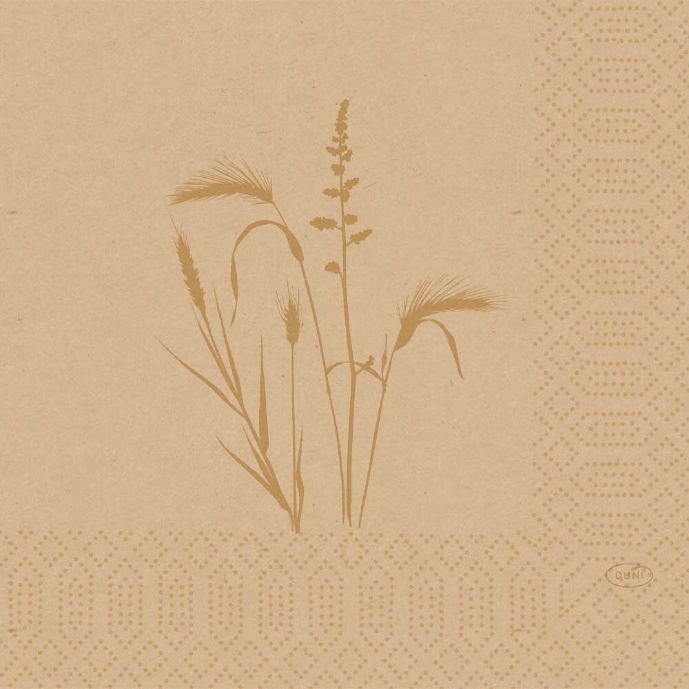 Duni Zelltuch-Servietten 33 x 33 cm 1-4 Falz 50er Pack Meadow Natural Duni Zelltuch-Servietten 33 x 33 cm 1-4 Falz 50er Pack Meadow Natural