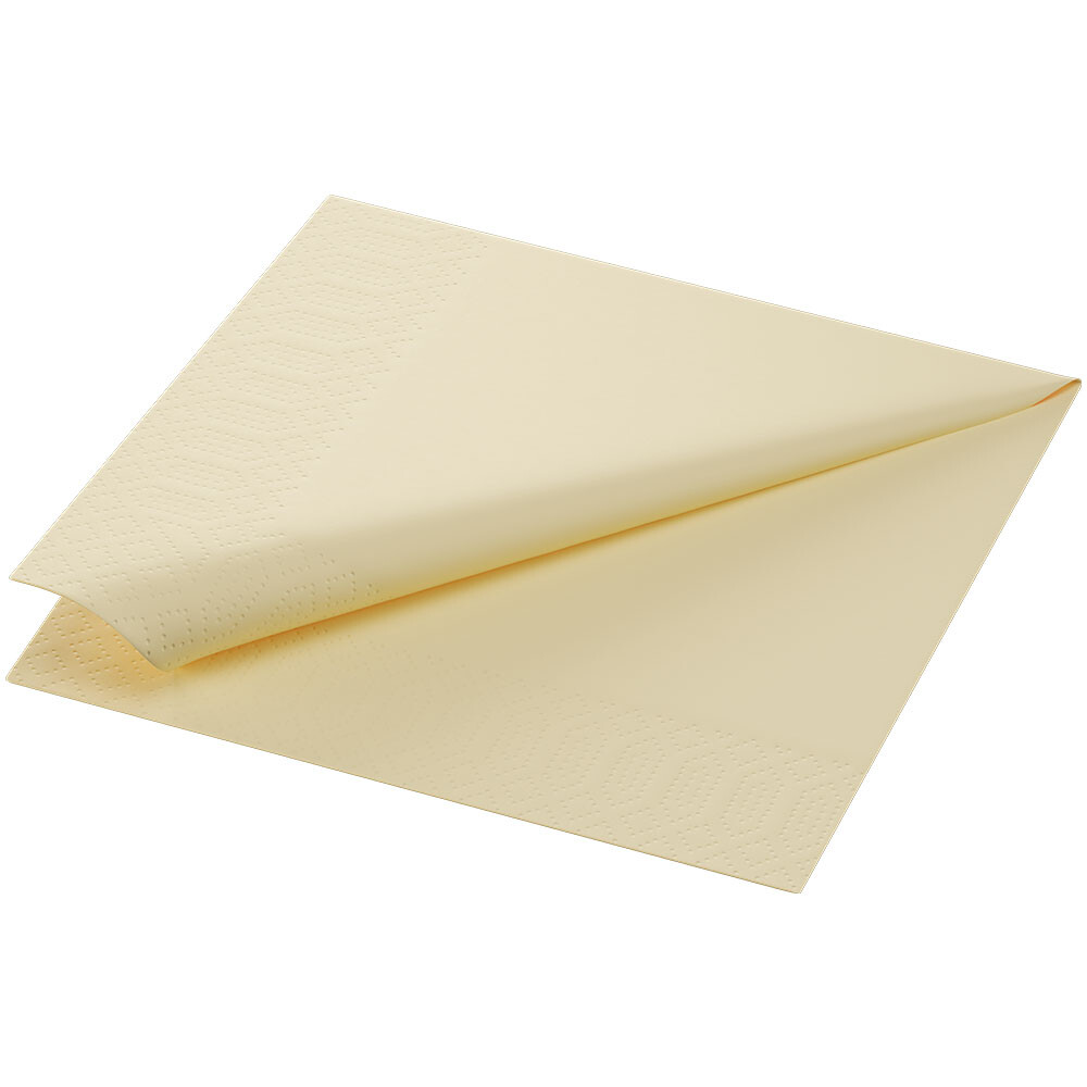Duni Zelltuch-Servietten 33 x 33 cm 1-4 Falz Cream Duni Zelltuch-Servietten 33 x 33 cm 1-4 Falz Cream