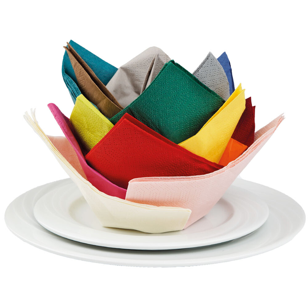 Duni Zelltuch-Servietten 33 x 33 cm 1-4 Falz Cream Duni Zelltuch-Servietten 33 x 33 cm 1-4 Falz Cream