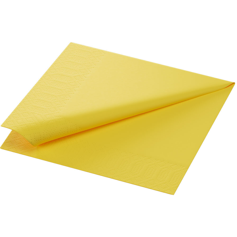 Duni Zelltuch-Servietten 33 x 33 cm 1-4 Falz Gelb Duni Zelltuch-Servietten 33 x 33 cm 1-4 Falz Gelb