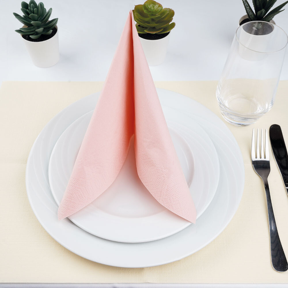 Duni Zelltuch-Servietten 33 x 33 cm 1-4 Falz Mellow Rose Duni Zelltuch-Servietten 33 x 33 cm 1-4 Falz Mellow Rose