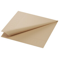 Duni Zelltuch-Servietten 33 x 33 cm 1-4 Falz natural brown Duni Zelltuch-Servietten 33 x 33 cm 1-4 Falz natural brown