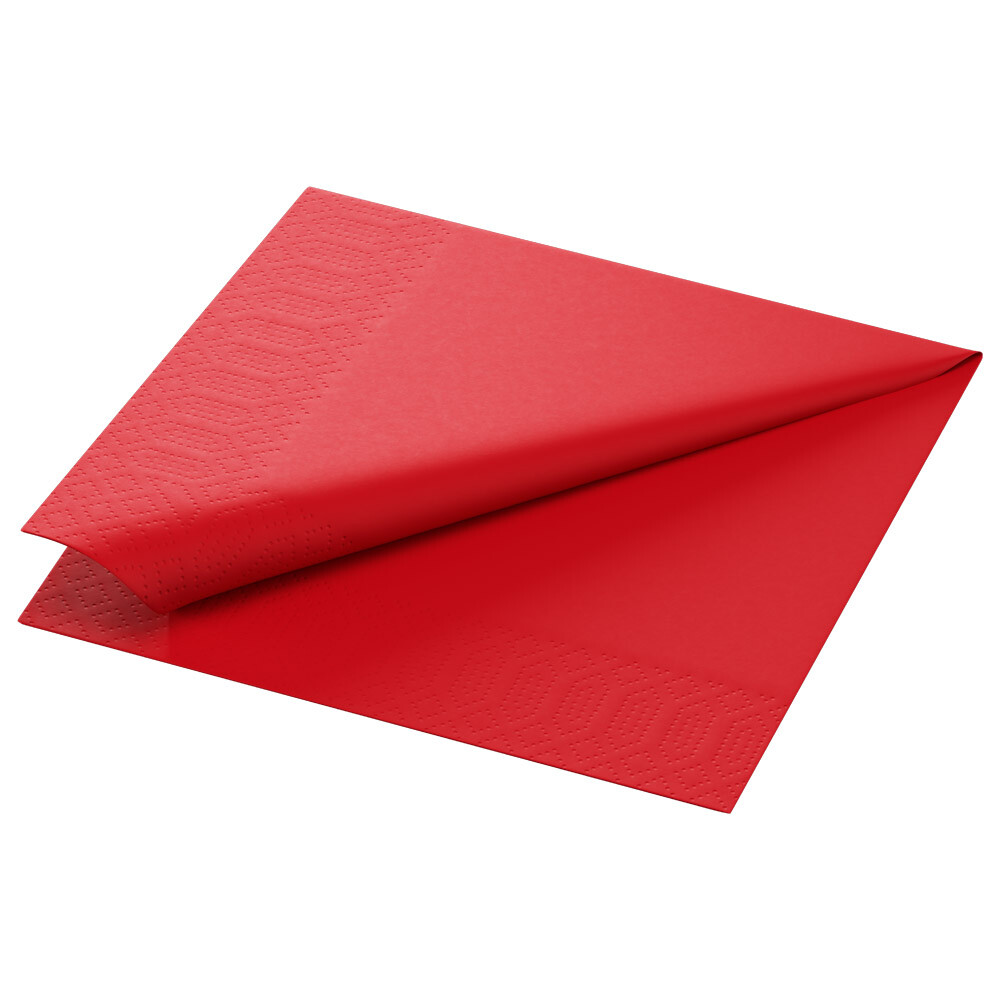 Duni Zelltuch-Servietten 33 x 33 cm 1-4 Falz Rot Duni Zelltuch-Servietten 33 x 33 cm 1-4 Falz Rot