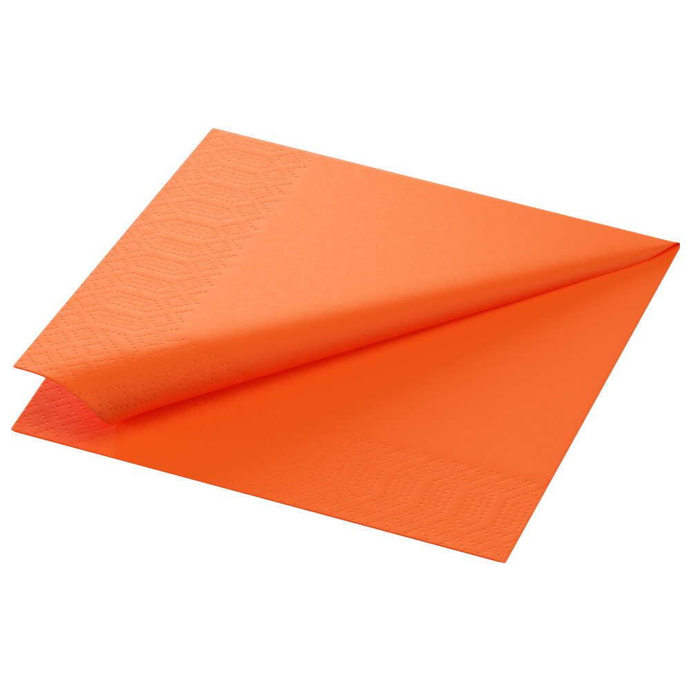 Duni Zelltuch-Servietten 33 x 33 cm 1-4 Falz Sun Orange