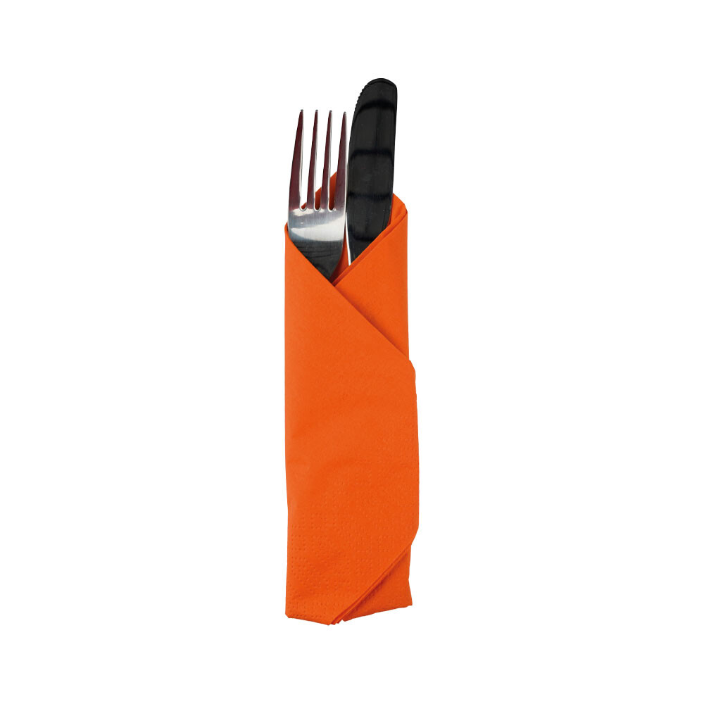 Duni Zelltuch-Servietten 33 x 33 cm 1-4 Falz Sun Orange