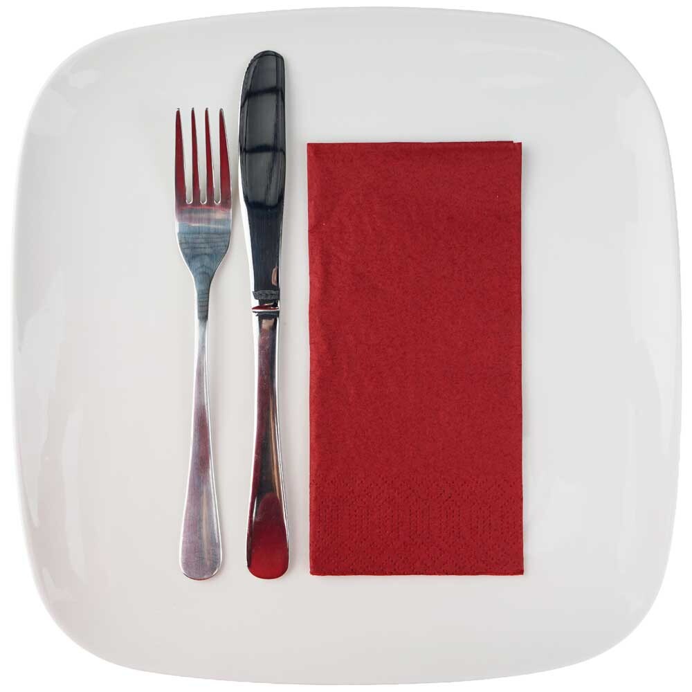 Duni Zelltuch-Servietten 33 x 33 cm 1-8 Buchfalz Bordeaux