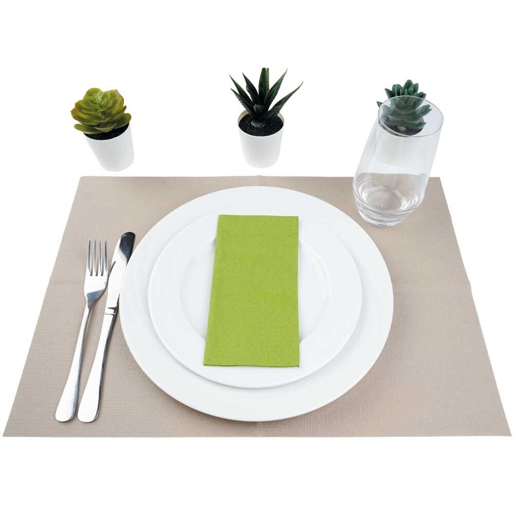 Duni Zelltuch-Servietten 33 x 33 cm 1-8 Buchfalz Leaf Green