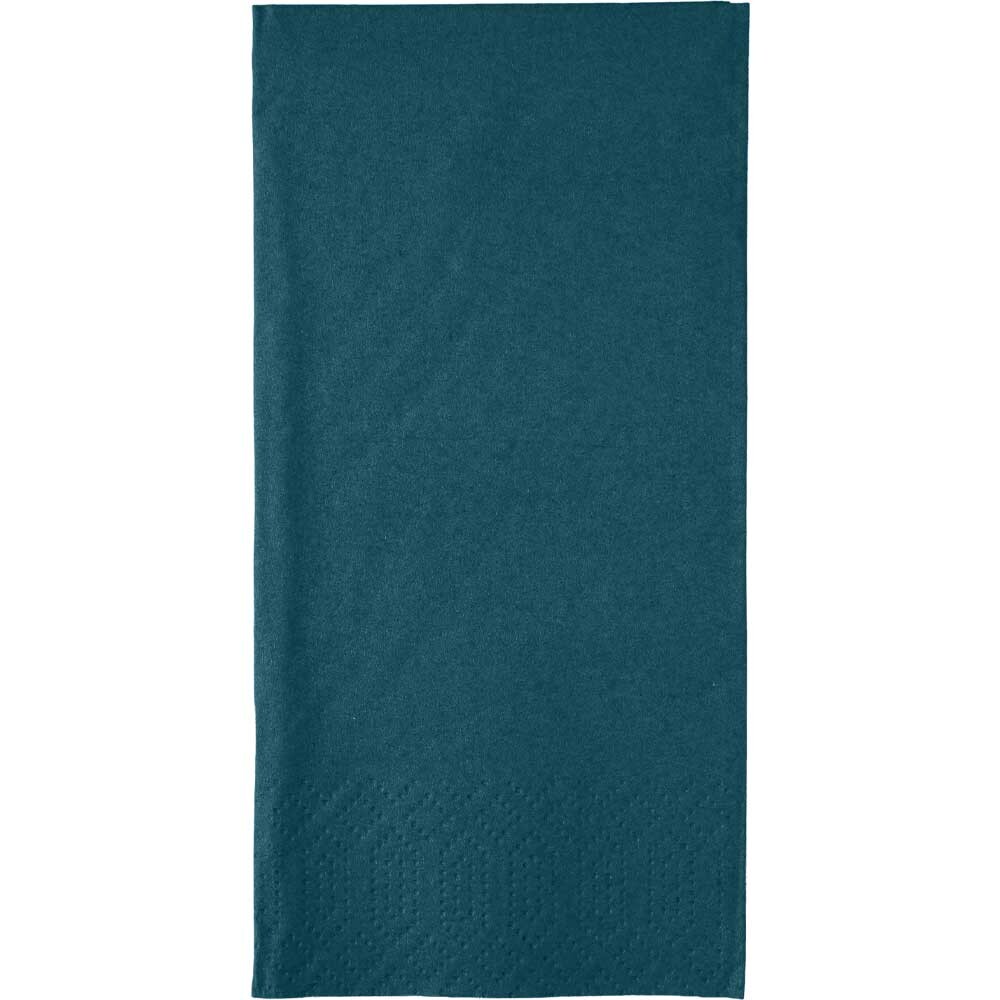 Duni Zelltuch-Servietten 33 x 33 cm 1/8 Buchfalz Ocean Teal
