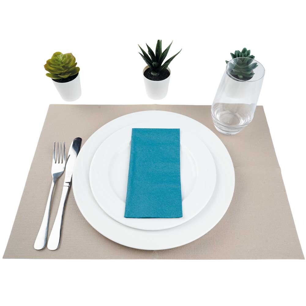 Duni Zelltuch-Servietten 33 x 33 cm 1-8 Buchfalz Ocean Teal