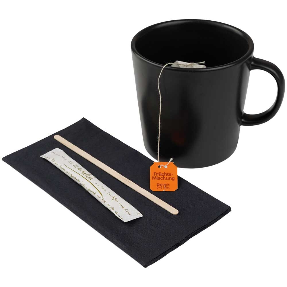 Duni Zelltuch-Servietten 33 x 33 cm 1-8 Buchfalz Schwarz