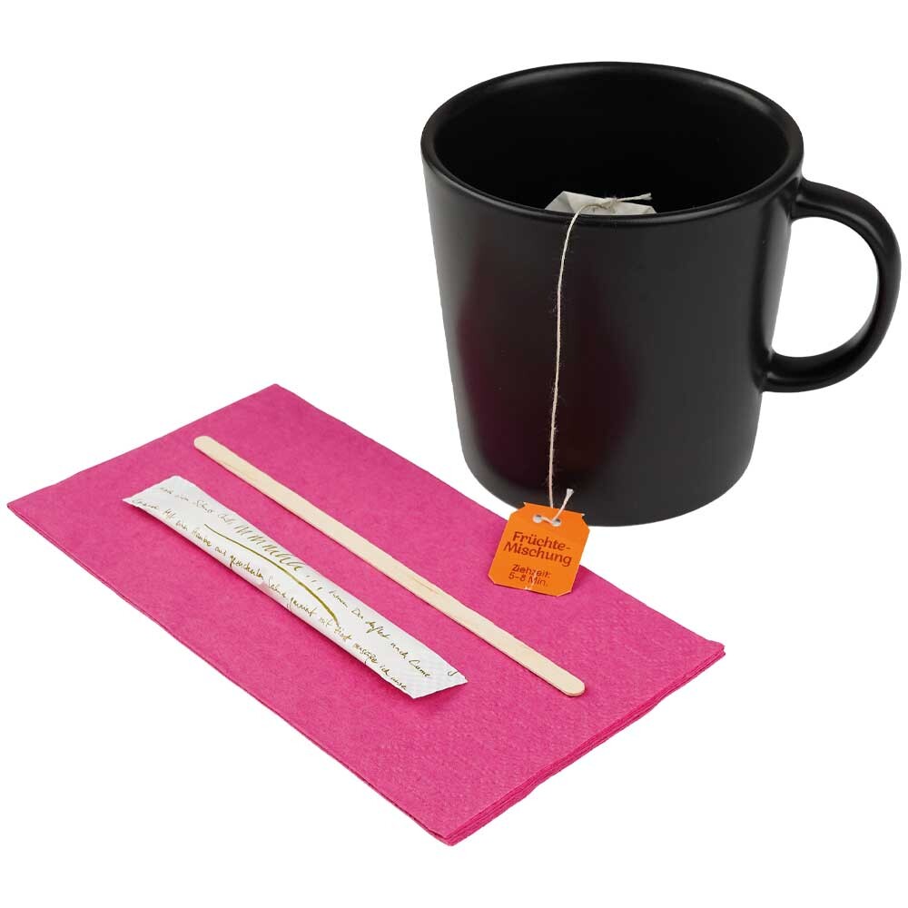 Duni Zelltuch-Servietten 33 x 33 cm 1-8 Kopffalz Fuchsia