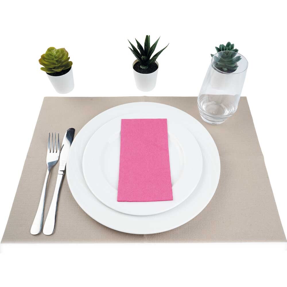 Duni Zelltuch-Servietten 33 x 33 cm 1-8 Kopffalz Fuchsia